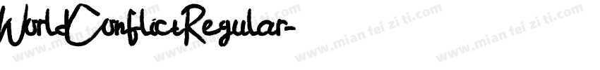 World Conflict Regular字体转换